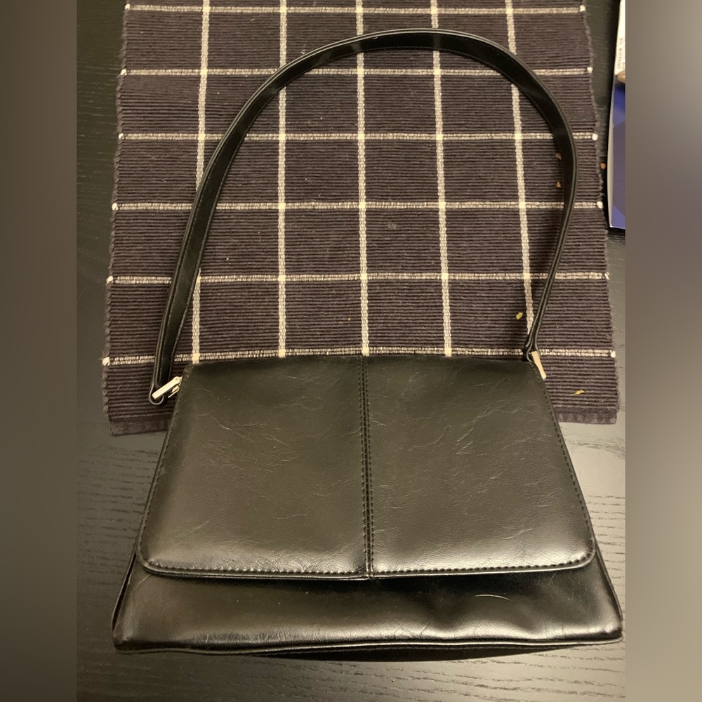 Liz Claiborne Black Structured Shoulder Bag